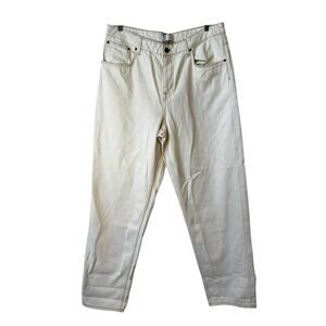 ASOS Design New Men's Baggy Jeans Denim in Ecru Size 36 Casual Comfort